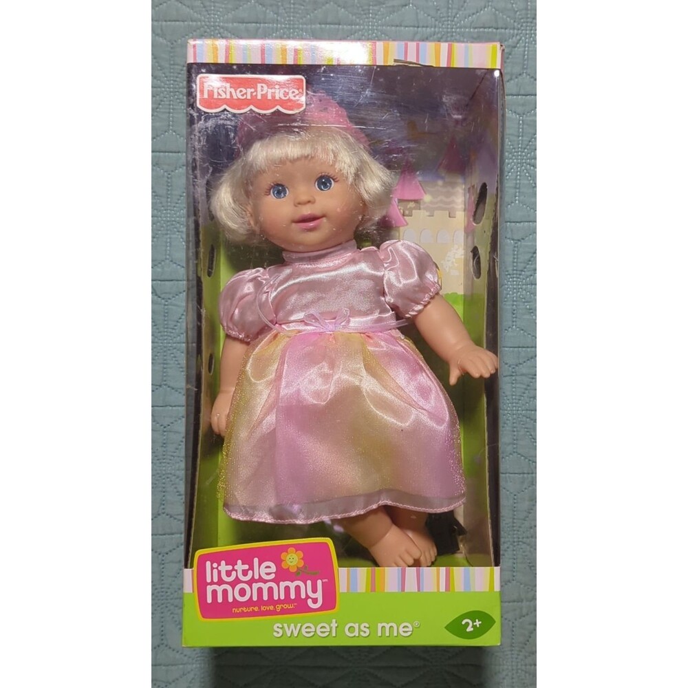2008 Fisher Price Little Mommy Sweet As Me Princess Doll W/Crown 14" 2+ Yrs
